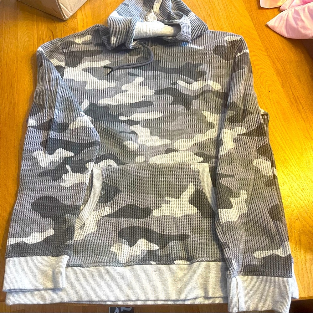 Stone waffle sweatshirt